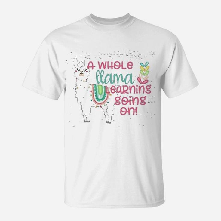 Funny Teacher Llama Teachers Day T-Shirt