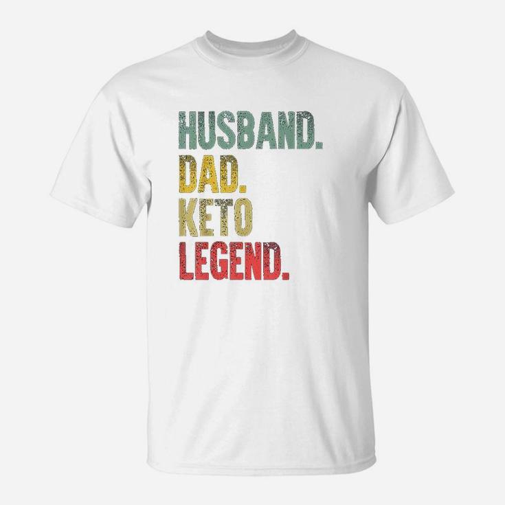 Funny Vintage Giftt Husband Dad Keto Legend Retro T-Shirt