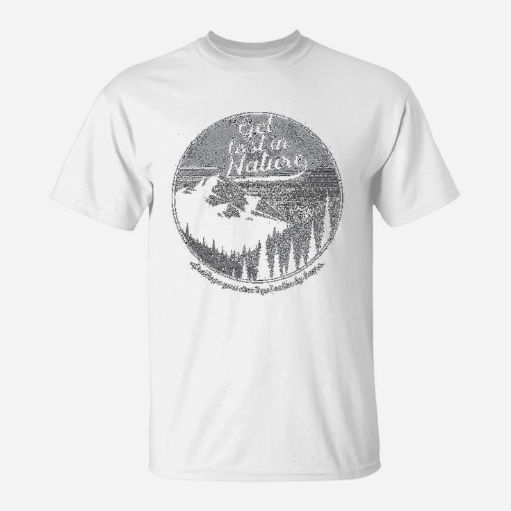 Get Lost In Nature Cool Outdoor Adventure T-Shirt