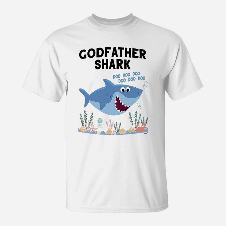 Godfather Shark Cute Art, dad birthday gifts T-Shirt