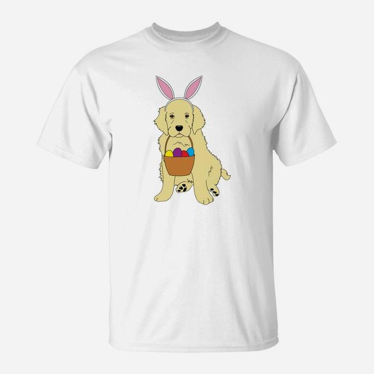 Golden Retriever Easter Puppy Dog Lovers For Women T-Shirt