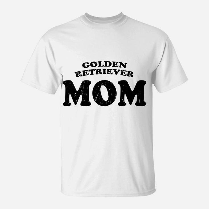 Golden Retriever Mom Dog Mother Cute Pet Distressed T-Shirt