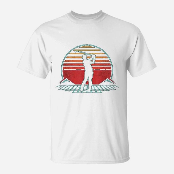Disc Golf Silhouette Retro Vintage 70s 80s T-Shirt Disc Golf Silhouette Retro Vintage 70s 80s T-Shirt