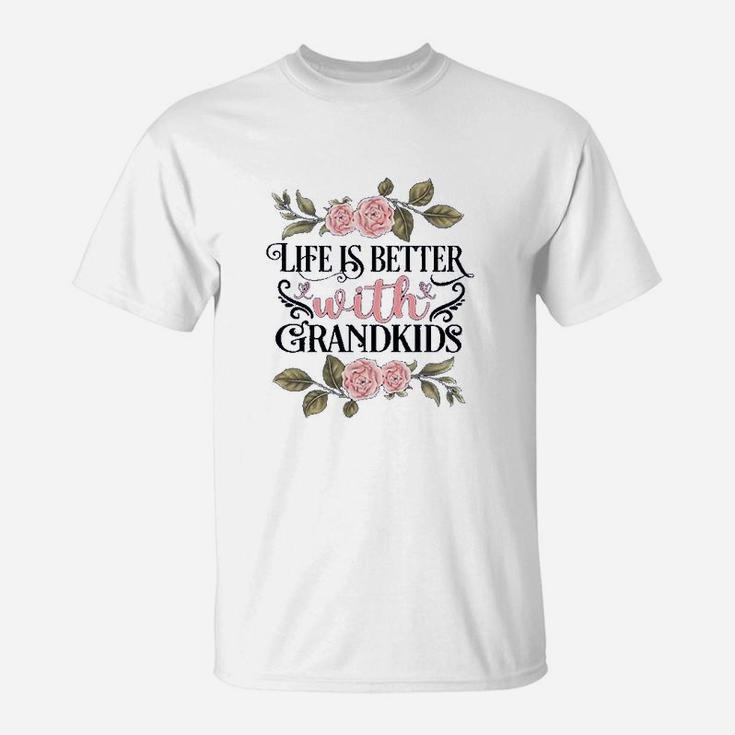 Grandkids Make Life Grand I Love My Grandkids Best Grandma T-Shirt