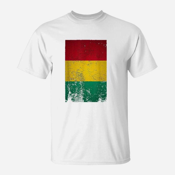 Grunge Guinea Flag Vintage Conakry West Africa Guinean Gift T-Shirt