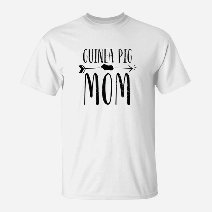 Guinea Pig Mom Cute Pet Owner Black Gif T-Shirt