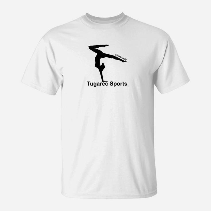 Gymnastik & Parkour T-Shirt Herren, Tugarec Sports mit Athleten-Silhouette