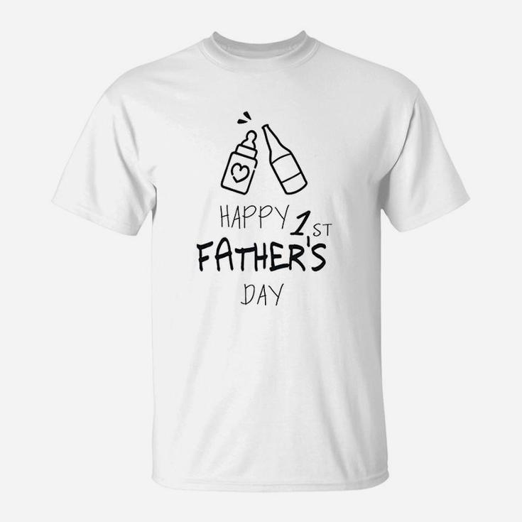 Happy 1st Father s Day Gift For Dad And Grandpa T-Shirt