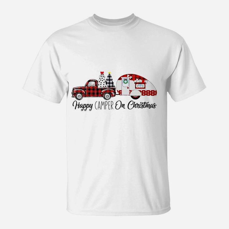 Happy Camper On Christmas Holiday Wonderful Christmas Gift T-Shirt