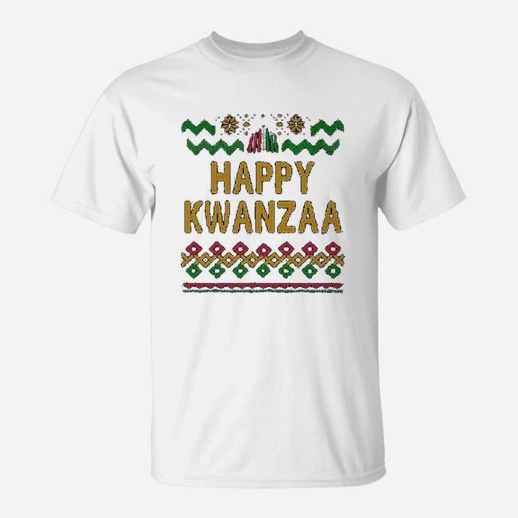 Happy Kwanzaa Style Black Heritage Holiday Graphic T-Shirt