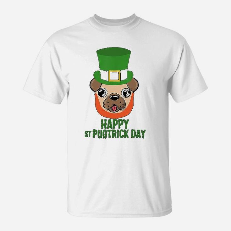 Happy Saint Pugtrick Day Pug T-Shirt