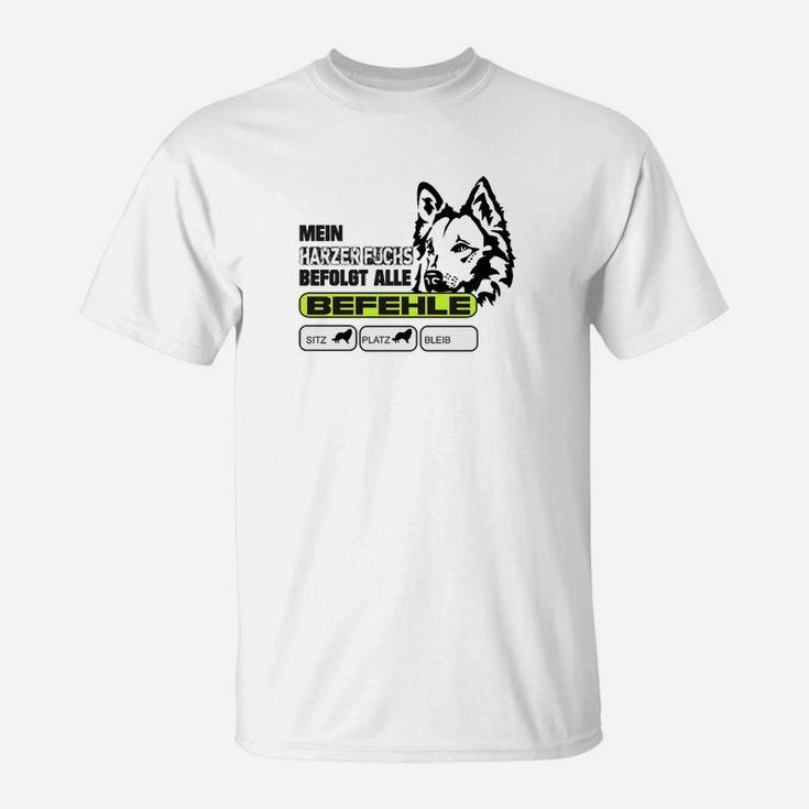 Husky Herren T-Shirt Mein Hund Befiehlt, Lustiges Motiv-Shirt