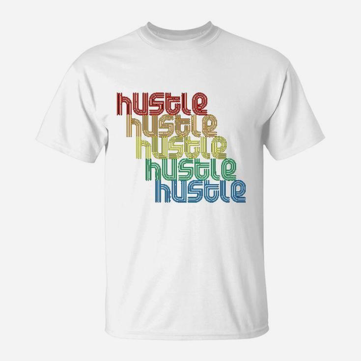 Hustle Repeat Vintage Disco 70s Retro Vintage Funk T-Shirt
