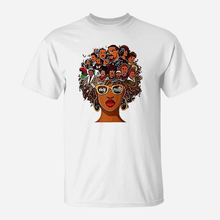 I Love My Roots Back Powerful History Month Pride Dna T-Shirt