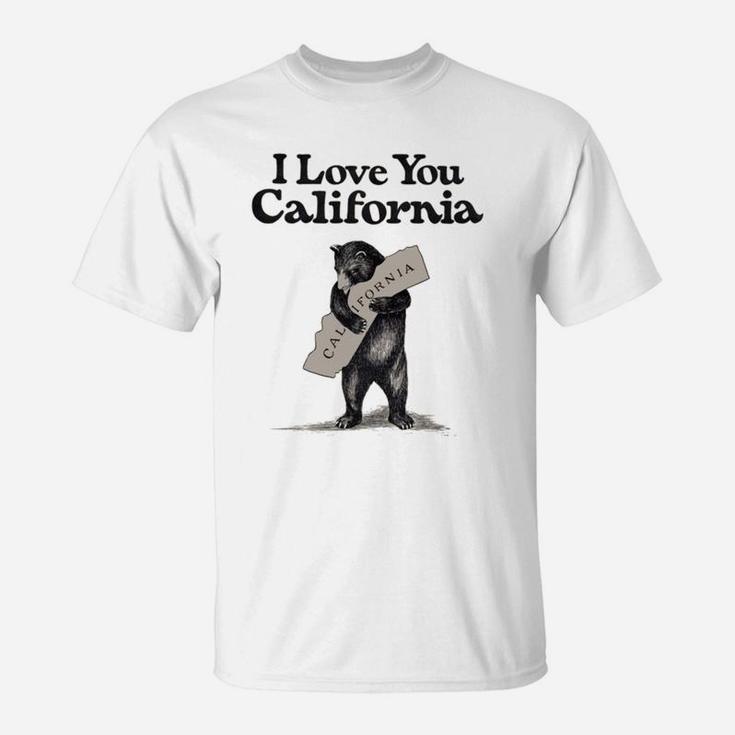 I Love You California Bear State Hug T-Shirt