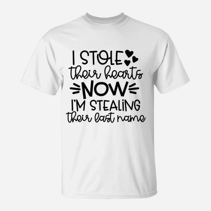 I Stole Their Heart And Now Their Last Name Youth Adoption T-Shirt