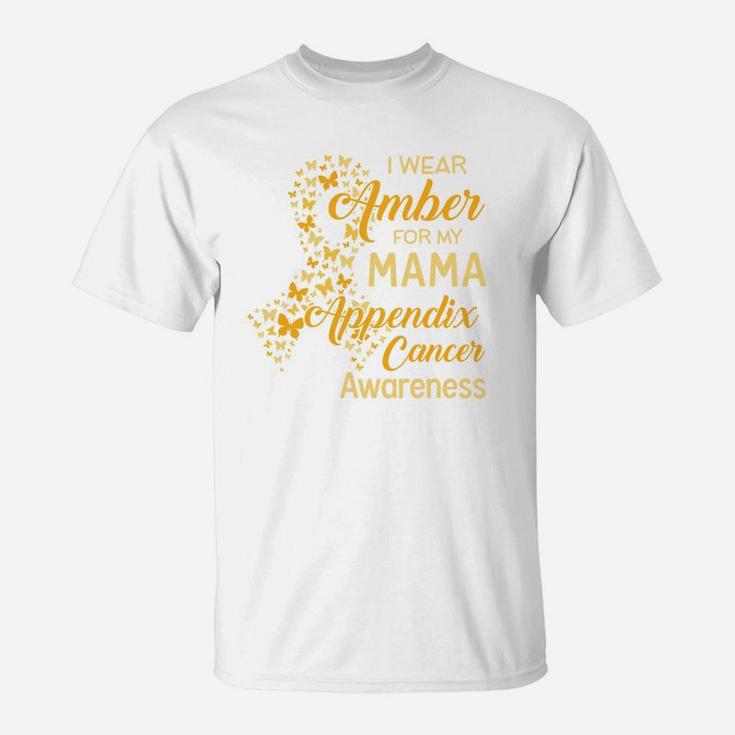 I Wear Amber For My Mama Proud Mom T-Shirt
