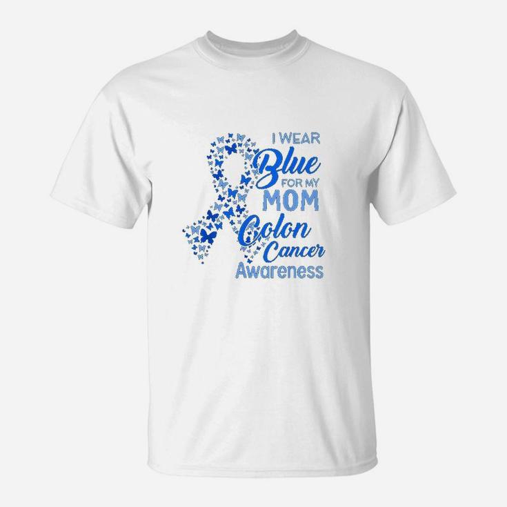 I Wear Blue For My Mom Awareness T-Shirt