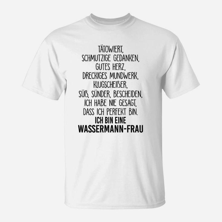 Ich Bin Ein Wassermann Frau T-Shirt