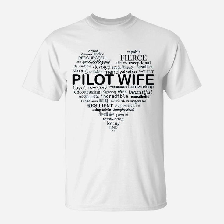 Just Winging It What A Pilot Wife Is Made Of Aviation T-Shirt