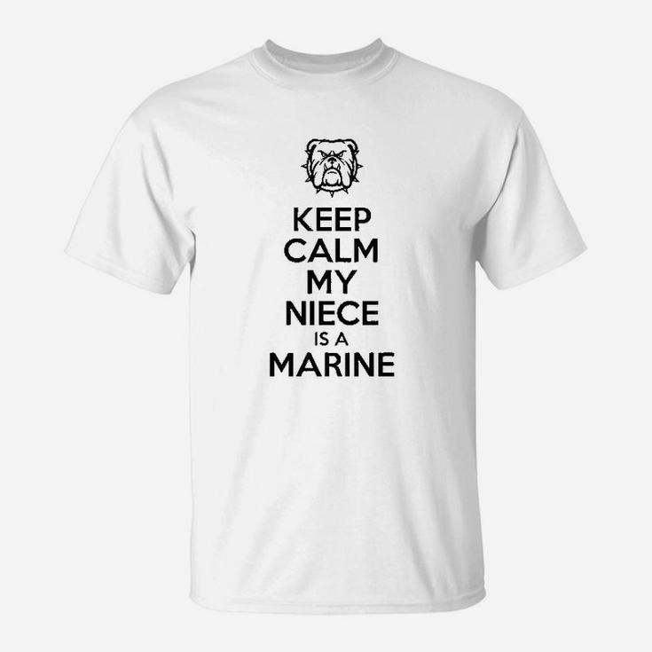 Keep Calm My Niece Is A Marine T-Shirt