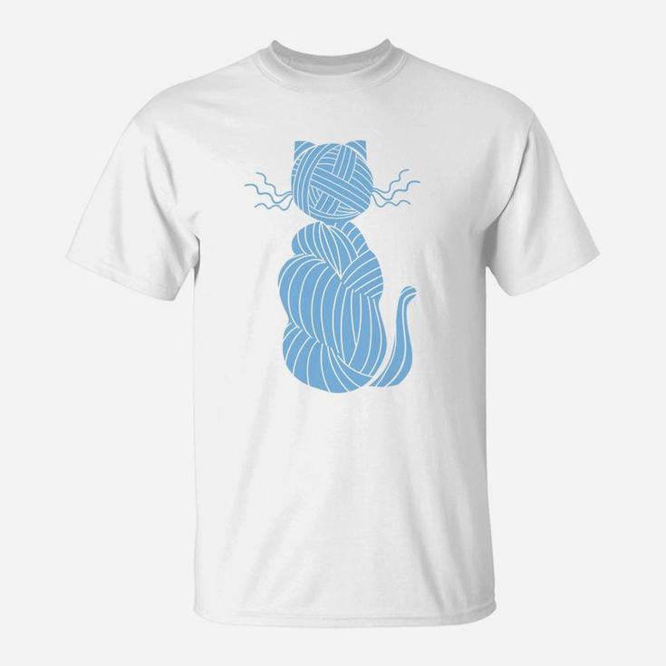 Knitting Crafts Crochet Kitten Kitty Cat Pet Lovers T-Shirt