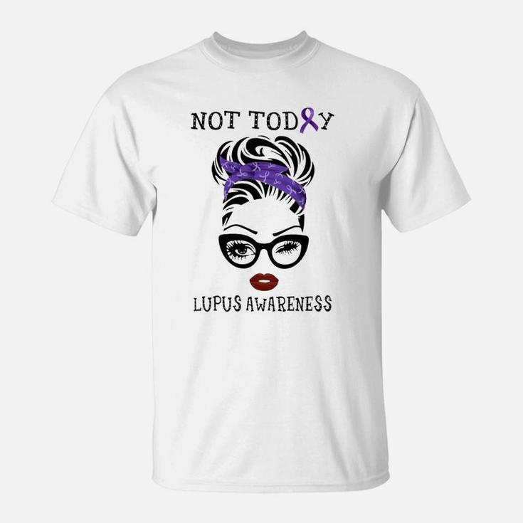 L Awareness In May We Wear Purple Not Today T-Shirt