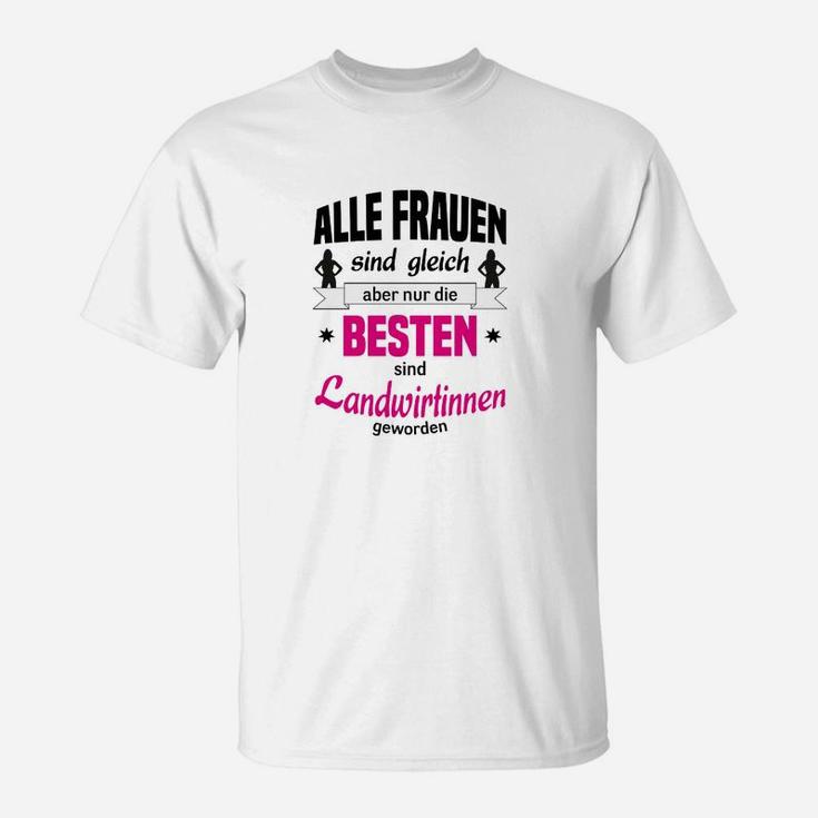 Landwirtinnen T-Shirt, Damen mit Spruch für starke Frauen