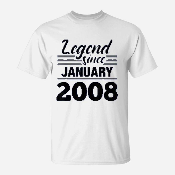 Legend Since January 2008 Born In January T-Shirt