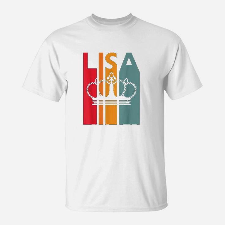 Lisa Gift Idea For Girls Women Retro First Name Vintage Lisa T-Shirt