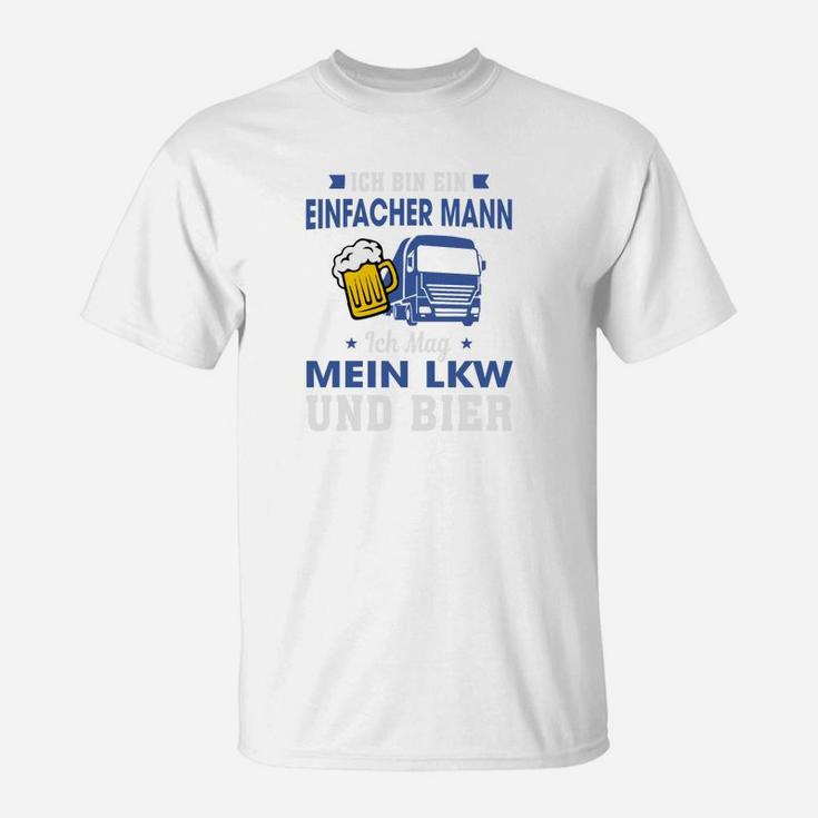 LKW-Fahrer Bier-Liebhaber T-Shirt, Spruch für Männer