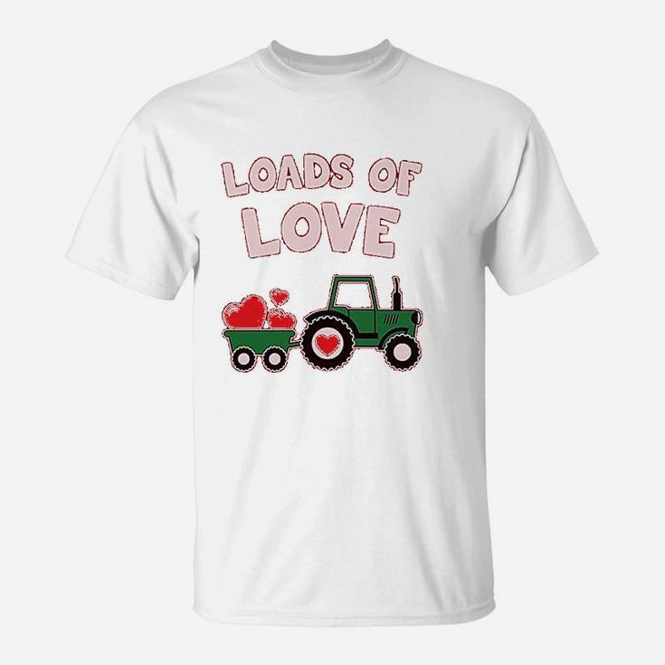 Loads Of Love Valentine's Gift Tractor Loving T-Shirt