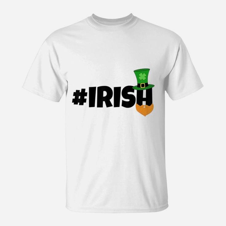Lucky St Patricks Day Irish Uncle Sam Clover T-Shirt