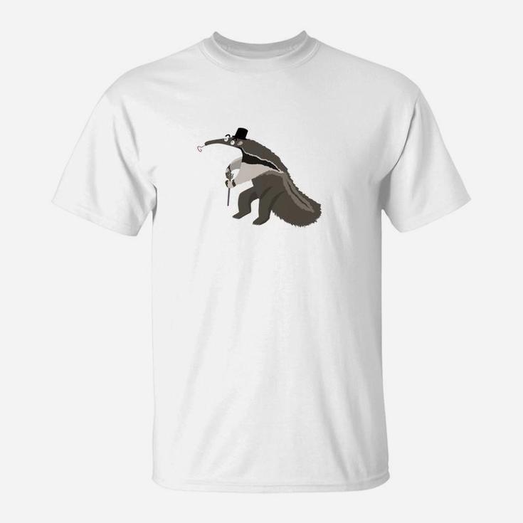 Lustiger Ameisenbär Mit Stock T-Shirt