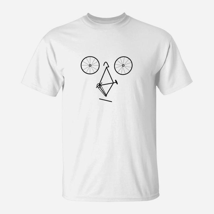 Lustiges Fahrrad Gesicht T-Shirt