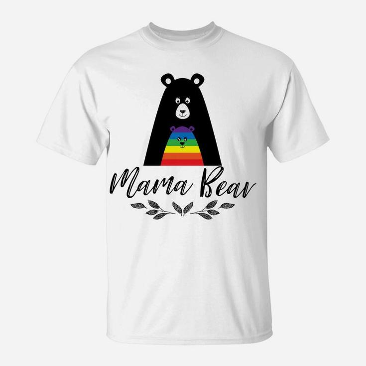 Mama Bear Support Gay Rights Lesbian And Gay Pride T-Shirt