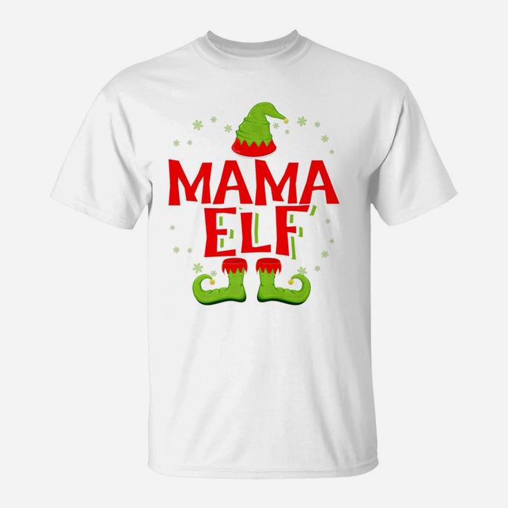 Mama Elf Matching Family Christmas T-Shirt