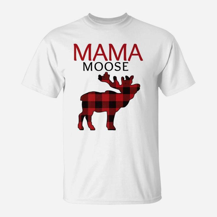 Mama Moose Matching Family Christmas Plaid Pajama Tee T-Shirt