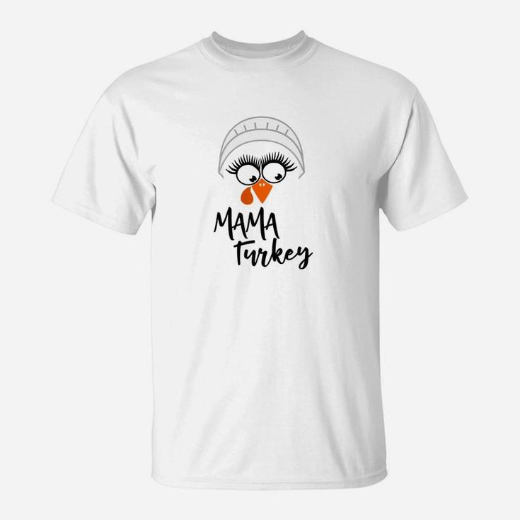 Mama Turkey Thanksgiving Matching Family T-Shirt