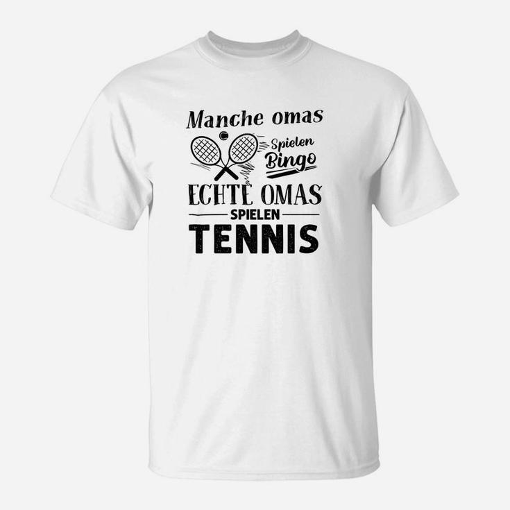 Manche Omas Spielen Bingo Tennis T-Shirt