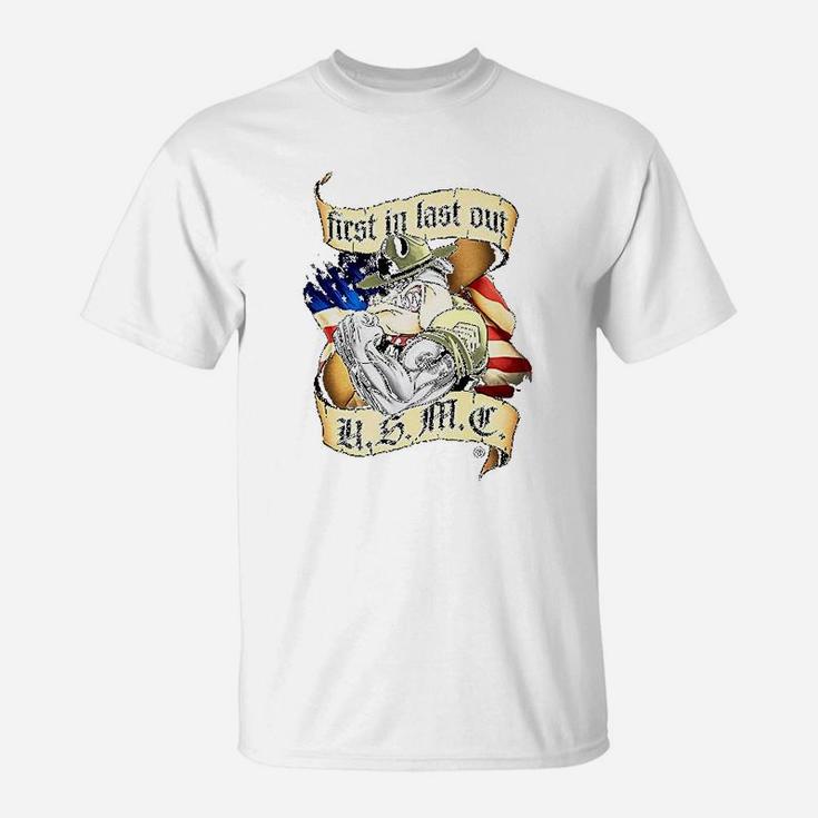 Marine Corps First In Last Out Marine Corps T-Shirt