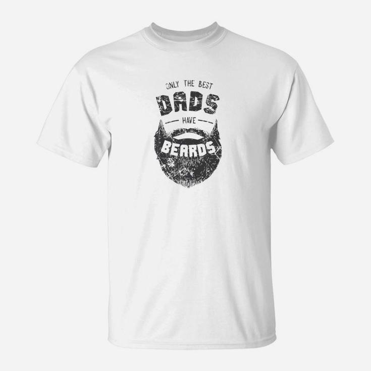 Mens Best Dads Have Beards Funny Cute Beard Gift T-Shirt