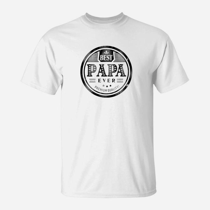 Mens Family Fathers Day Best Papa Ever Grandfather Dad M T-Shirt