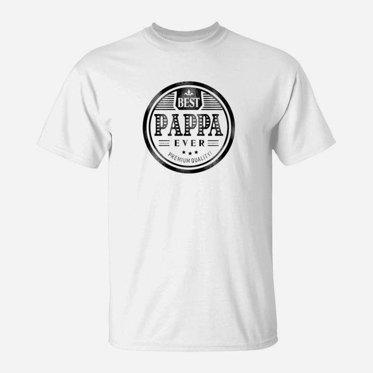 Mens Family Fathers Day Best Pappa Ever Grandfather Dad T-Shirt