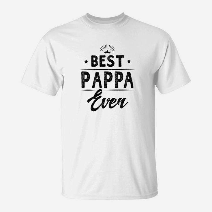 Mens Family Fathers Day Best Pappa Ever Grandpa Men T-Shirt
