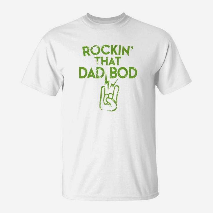 Mens Fathers Day Dad Bod Design Fat Fit Daddy Gift Premium T-Shirt