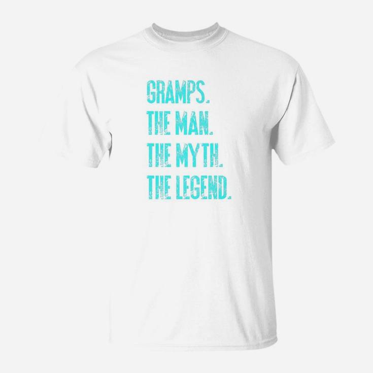 Mens Gramps The Man The Myth The Legend Funny Dad Quote Act026e Premium T-Shirt