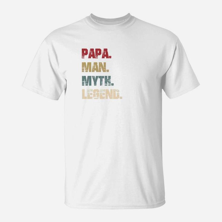 Mens Papa Man Myth Legend Funny Gift For Father Dad Daddy Premium T-Shirt