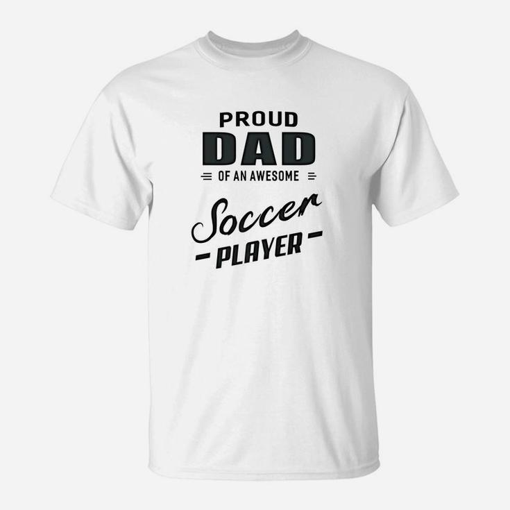 Mens Proud Dad Of An Awesome Water Soccer For Men T-Shirt