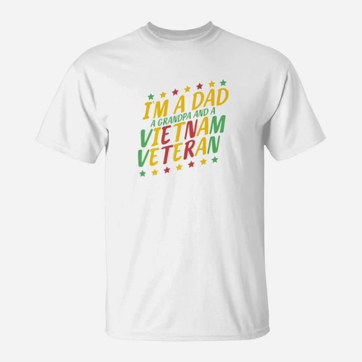 Mens Vietnam Veteran Dad Grandpa Veterans Day Gift T-Shirt
